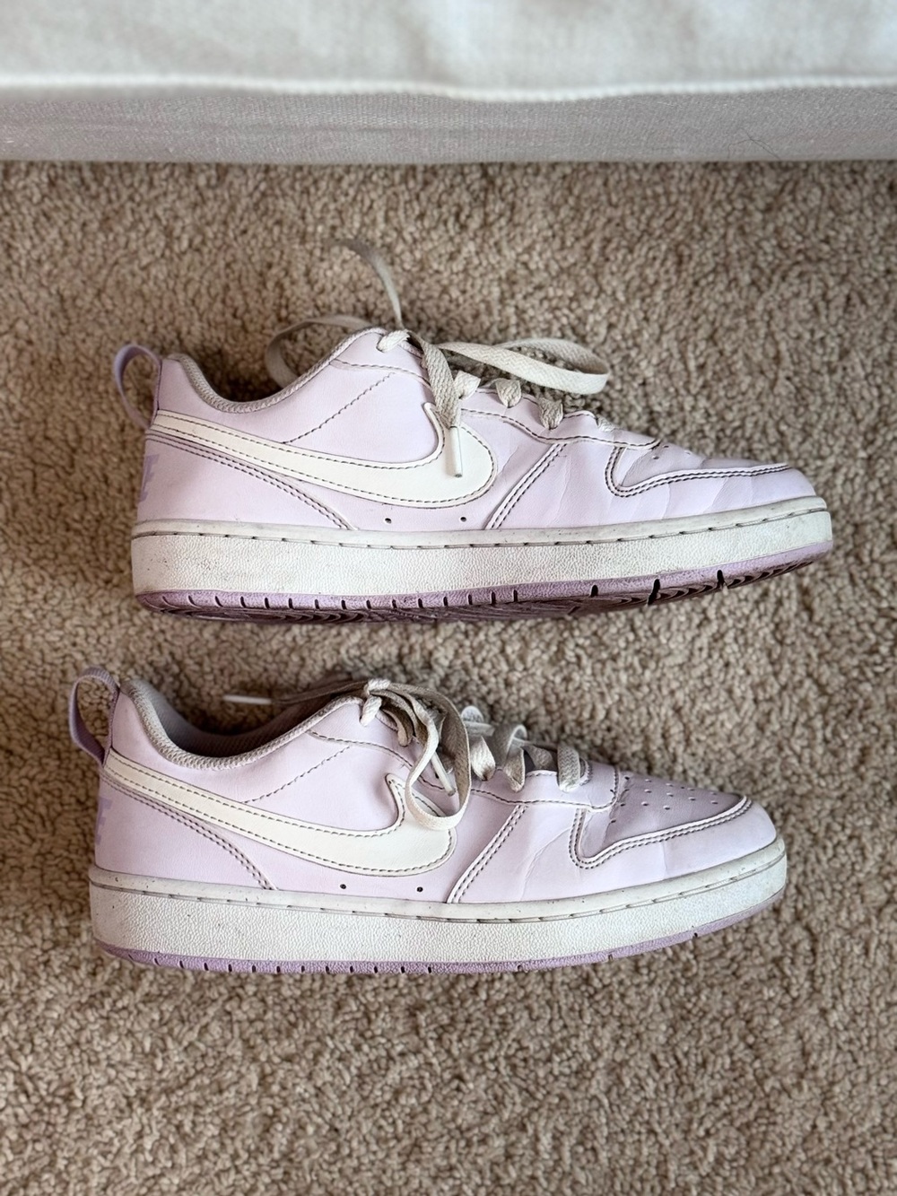 Nike Court Borough Low Recraft Girls 4.5Y Barely Grape Lilac DV5456-500